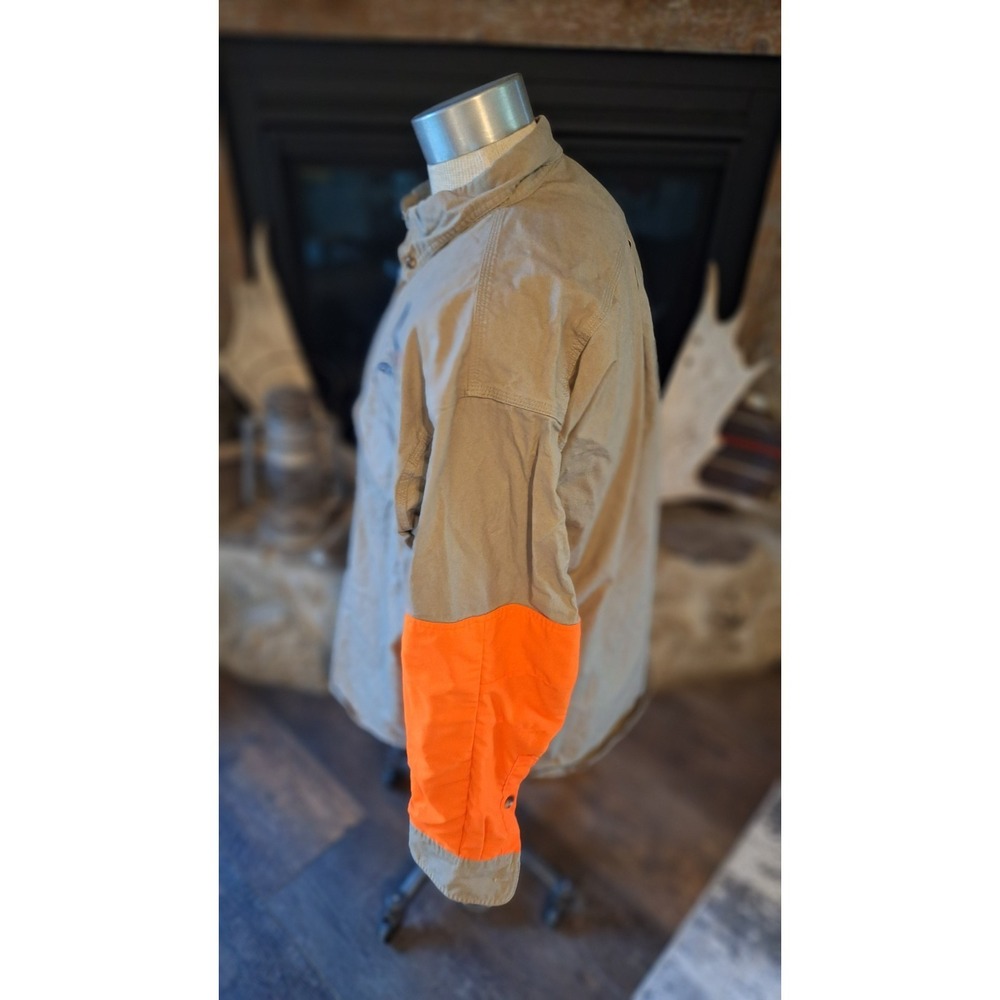 CABELA'S PHEASANTS FOREVER HUNTING SHIRT MENS BUTTON DOWN ORANGE TAN XL - Picture 3 of 8